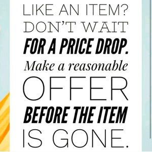 OFFERS WELCOMED!💕